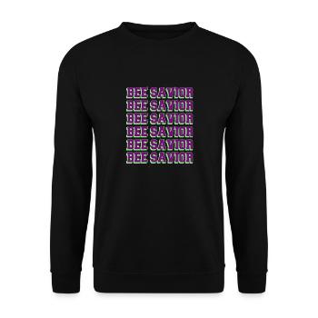 vegan food christmas veganism gift idea - Unisex Sweatshirt - black - Front - Alina (178cm) & Michal (187cm)