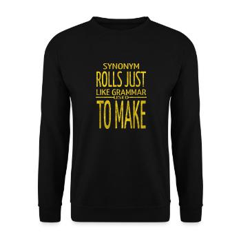 funny quote anniversary funny bmx - Unisex Pullover - Schwarz - Vorne - Alina (178cm) & Michal (187cm)
