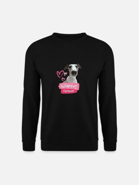 Whippet forever - Das Design für Whippet Fans - Unisex Pullover - Schwarz