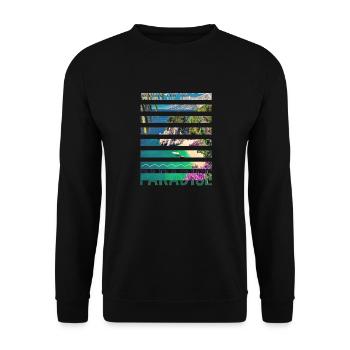 Croatie croate Hrvatska Croatie Paradis croate - Sweat-shirt Unisexe - noir - Devant - Alina (178cm) & Michal (187cm)