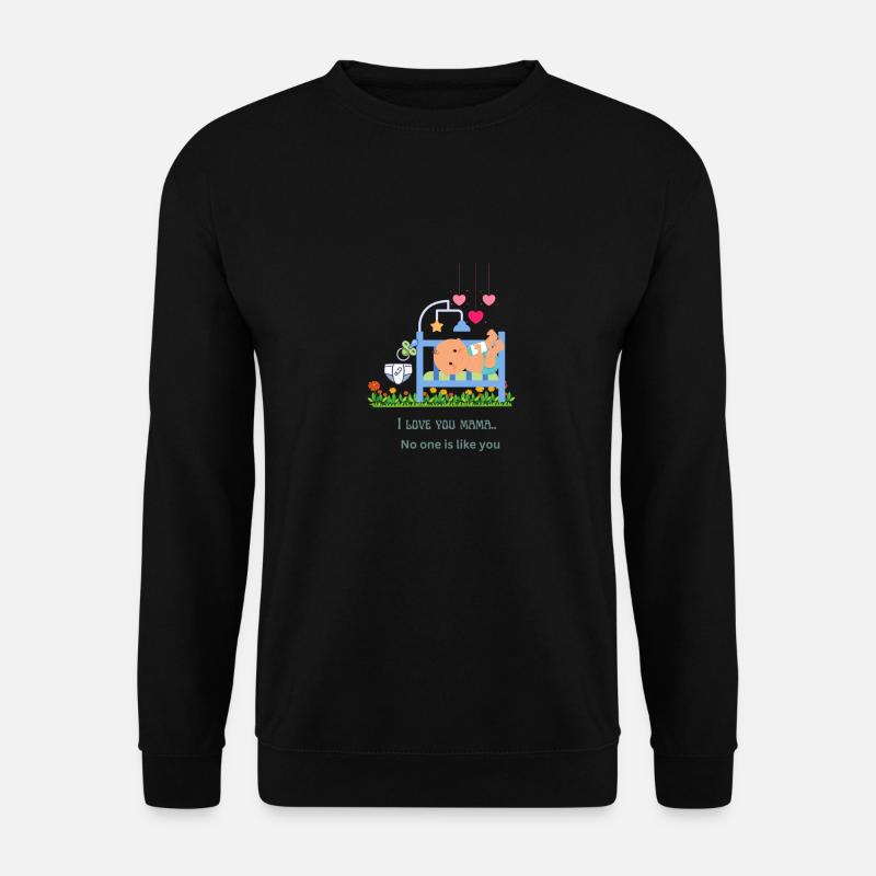 Ich liebe Mama - Unisex Pullover - Schwarz