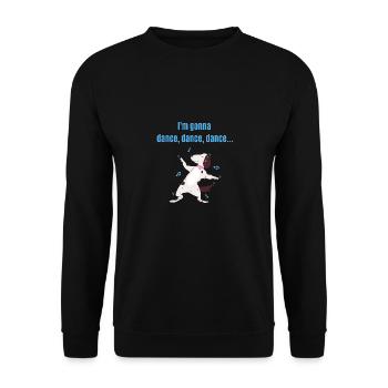 Carnival - Dance dance dance... Dancing dog - Unisex Sweatshirt - black - Front - Alina (178cm) & Michal (187cm)