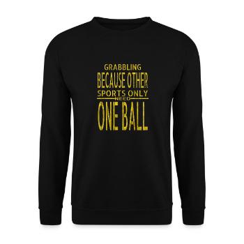 Belts Martialarts Karate Judoka Kickboxing Humor - Unisex Sweatshirt - black - Front - Alina (178cm) & Michal (187cm)