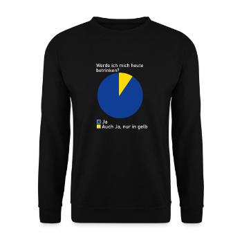 Alkohol Alk Bier Schnaps Geschenk Geschenkidee - Unisex Pullover - Schwarz - Vorne - Alina (178cm) & Michal (187cm)