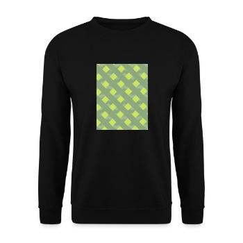 Green lines - Unisex Sweatshirt - black - Front - Alina (178cm) & Michal (187cm)