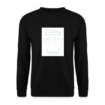 Insert Coffee Cup 2 LHTPHTBWT - Unisex Pullover - Schwarz - Vorne - Alina (178cm) & Michal (187cm)