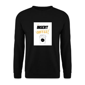 Insert Coffee LSHYBW - Unisex Pullover - Schwarz - Vorne - Alina (178cm) & Michal (187cm)