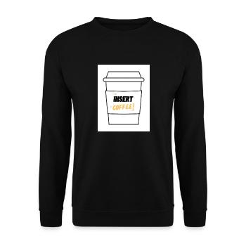 Insert Coffee Label LSHYBW - Unisex Sweatshirt - black - Front - Alina (178cm) & Michal (187cm)