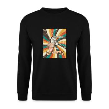 fly little one - Unisex Pullover - Schwarz - Vorne - Alina (178cm) & Michal (187cm)