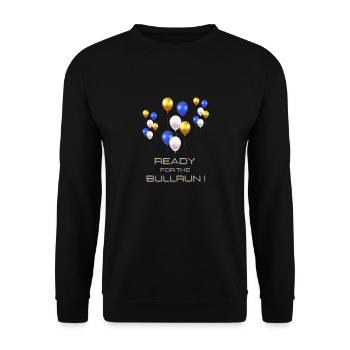 ballon bullrun - Sweat-shirt Unisexe - noir - Devant - Alina (178cm) & Michal (187cm)