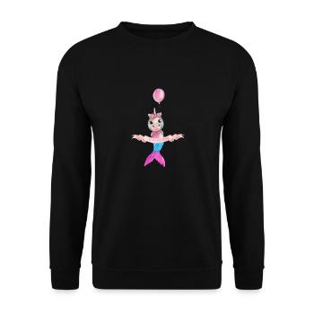 Fly with your dreams - Unisex Sweatshirt - black - Front - Alina (178cm) & Michal (187cm)