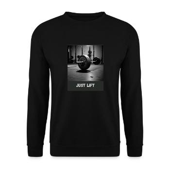 Fitness/Bodybuilding Clothing Design Lift - Unisex Pullover - Schwarz - Vorne - Alina (178cm) & Michal (187cm)