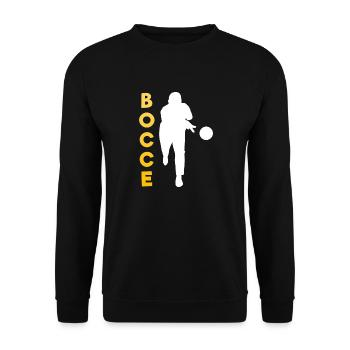 Bocce Bocci Colorful Balls Player I Gift - Unisex Sweatshirt - black - Front - Alina (178cm) & Michal (187cm)