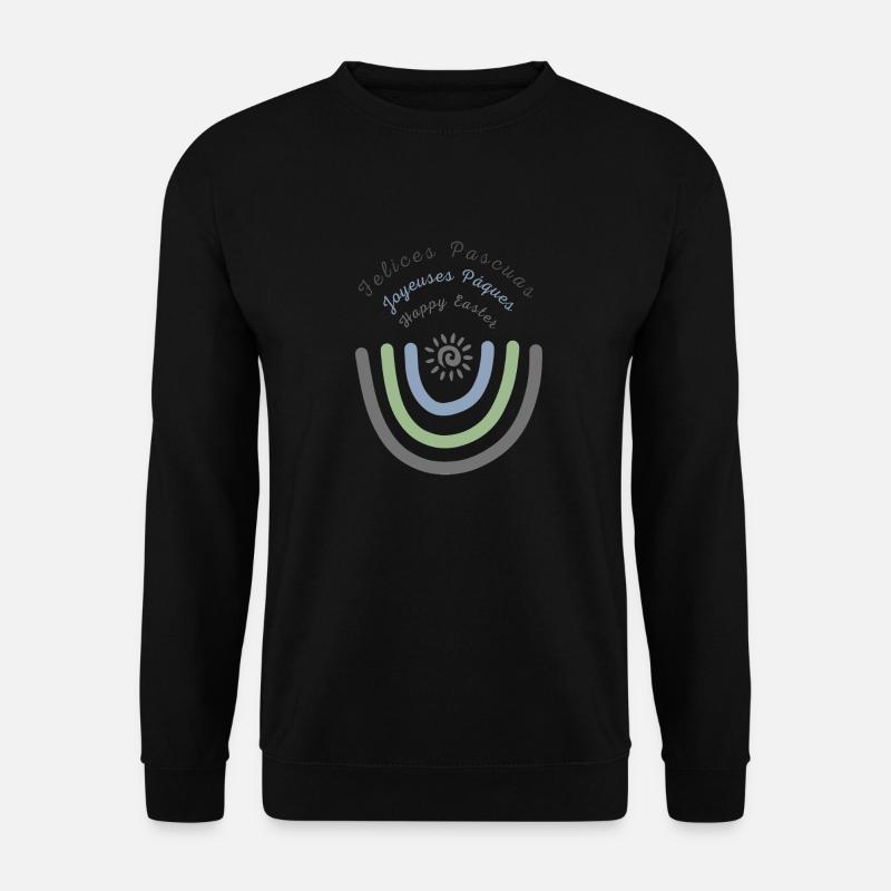 Frohe Ostern Happy Easter - Unisex Pullover - Schwarz
