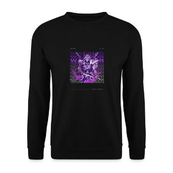 Krieger Samurai - Unisex Pullover - Schwarz - Vorne - Alina (178cm) & Michal (187cm)
