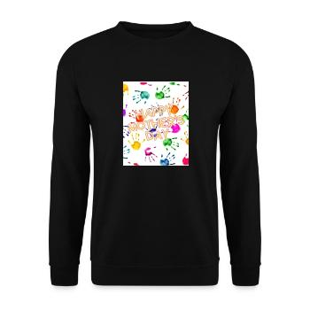Happy Mother s Day - Unisex Sweatshirt - black - Front - Alina (178cm) & Michal (187cm)