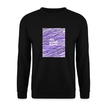 cold smooth tasty 7 - Unisex Pullover - Schwarz - Vorne - Alina (178cm) & Michal (187cm)