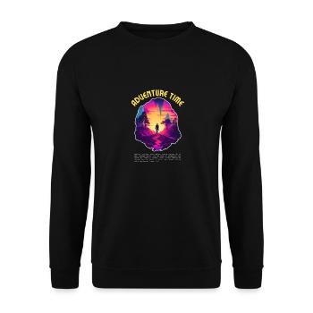Adventure Time - Unisex Sweatshirt - black - Front - Alina (178cm) & Michal (187cm)
