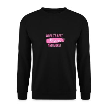La meilleure maman du monde et plus encore! - Sweat-shirt Unisexe - noir - Devant - Alina (178cm) & Michal (187cm)