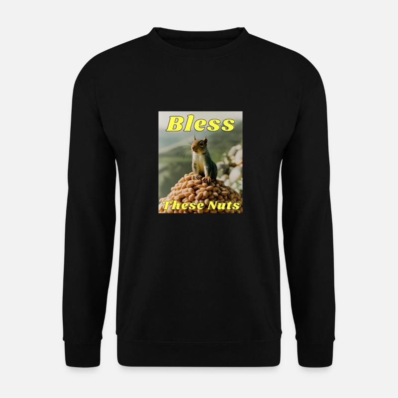 Bless These Nuts - Unisex Sweatshirt - black