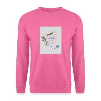 god's healing - Sweat-shirt Unisexe - rose - Devant