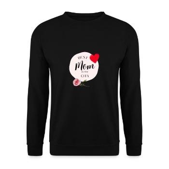 Meilleure maman de la ville - Sweat-shirt Unisexe - noir - Devant - Alina (178cm) & Michal (187cm)