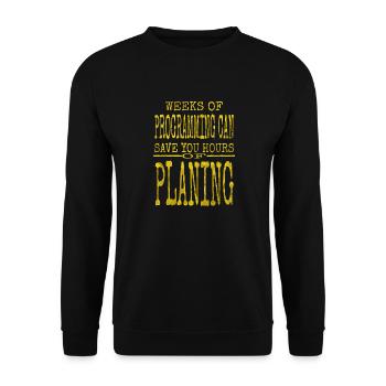health informatics specialist tshirts programming - Unisex Pullover - Schwarz - Vorne - Alina (178cm) & Michal (187cm)