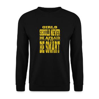 fun cats womens march cool feminist blackhistory - Unisex Pullover - Schwarz - Vorne - Alina (178cm) & Michal (187cm)