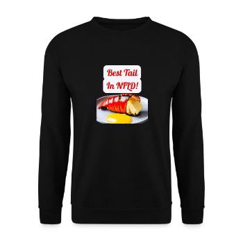 Drôle de design de homard « Meilleure queue de Terre-Neuve-et-Labrador! » - Sweat-shirt Unisexe - noir - Devant - Alina (178cm) & Michal (187cm)