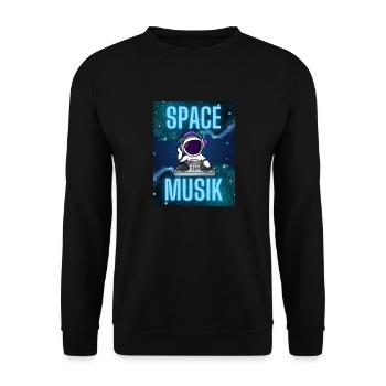 Space Musik - Unisex Pullover - Schwarz - Vorne - Alina (178cm) & Michal (187cm)
