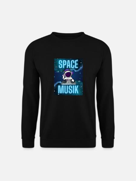 Space Musik - Unisex Pullover - Schwarz