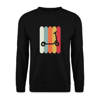 E-Scooter Roller Scooter - Sweat-shirt Unisexe - noir - Devant - Alina (178cm) & Michal (187cm)
