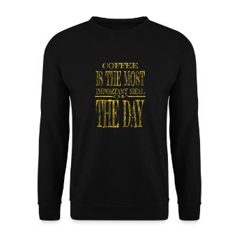 bday geek happy quote funny funny quote milk - Unisex Pullover - Schwarz - Vorne - Alina (178cm) & Michal (187cm)
