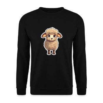 Mouton - Sweat-shirt Unisexe - noir - Devant - Alina (178cm) & Michal (187cm)