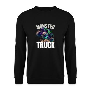 Monstertruck - Unisex Pullover - Schwarz - Vorne - Alina (178cm) & Michal (187cm)