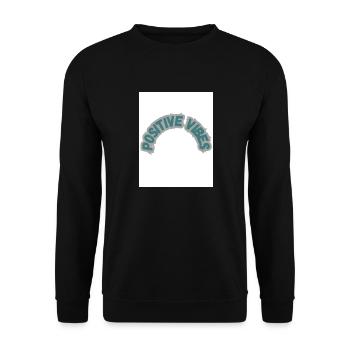 Positive Vibes - Sweat-shirt Unisexe - noir - Devant - Alina (178cm) & Michal (187cm)