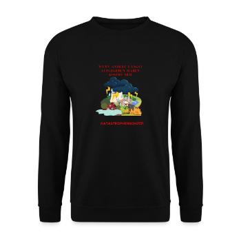 Wenn Andere längst aufgeben - Unisex Pullover - Schwarz - Vorne - Alina (178cm) & Michal (187cm)