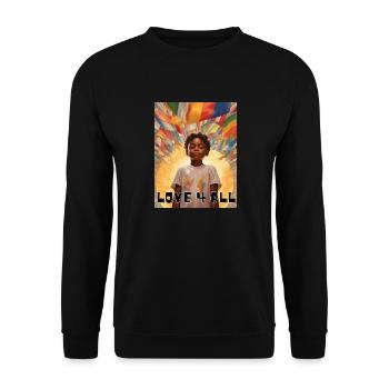 Amour 4 Tous - Sweat-shirt Unisexe - noir - Devant - Alina (178cm) & Michal (187cm)