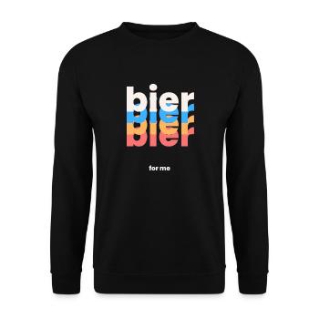 Bier for me - Unisex Pullover - Schwarz - Vorne - Alina (178cm) & Michal (187cm)