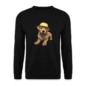 Chiot Golden Retriever Chien Propriétaire Chiens - Sweat-shirt Unisexe - noir - Devant - Alina (178cm) & Michal (187cm)