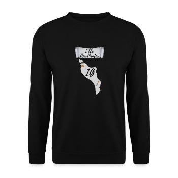 Die Insel der Piraten, Oléron - Unisex Pullover - Schwarz - Vorne - Alina (178cm) & Michal (187cm)