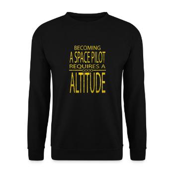 funny sayings astronomy lovers astronomy gifts - Unisex Sweatshirt - black - Front - Alina (178cm) & Michal (187cm)