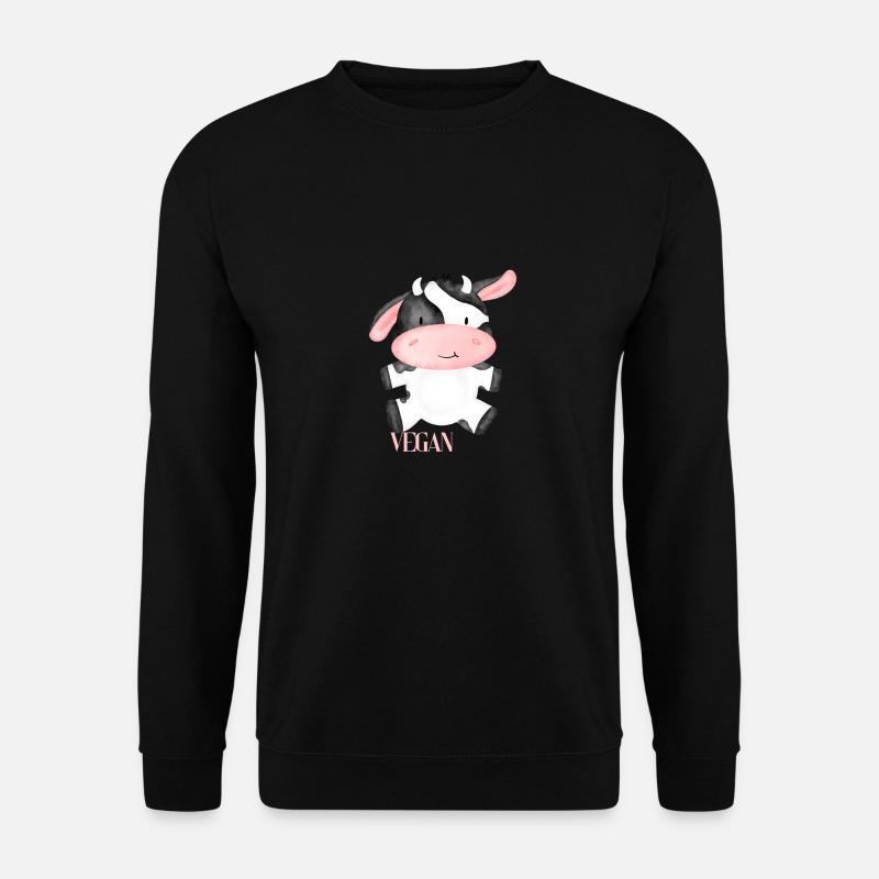 Liebes vegan Motiv - Unisex Pullover - Schwarz