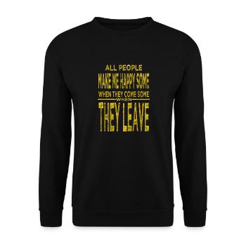 Agriculture Farmers Wife Tshirts - Unisex Sweatshirt - black - Front - Alina (178cm) & Michal (187cm)