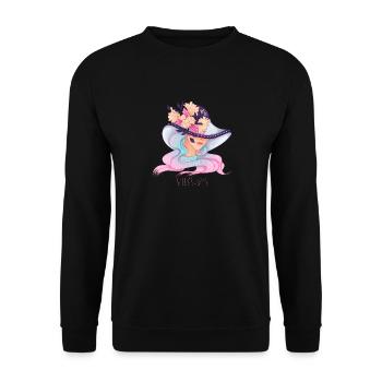 Virgo - Unisex Sweatshirt - black - Front - Alina (178cm) & Michal (187cm)