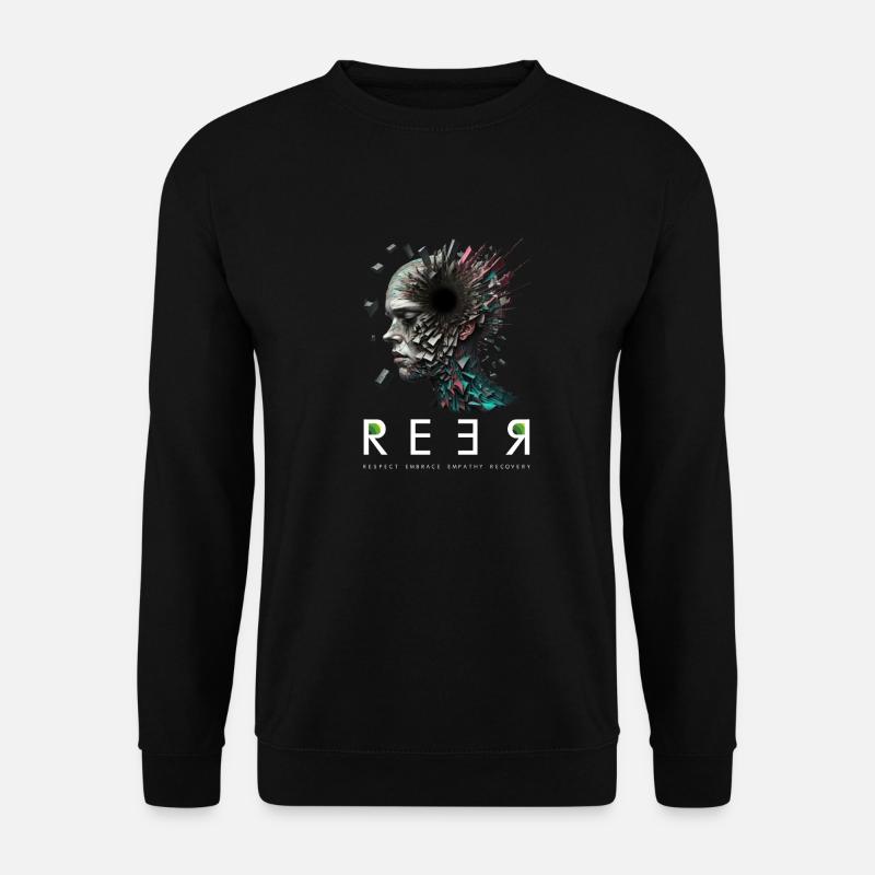 RESPEKT, UMARMUNG, EMPATHIE, WIEDERHERSTELLUNG - Psychische Gesundheit - Unisex Pullover - Schwarz