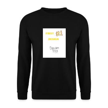 First Design - Unisex Sweatshirt - black - Front - Alina (178cm) & Michal (187cm)