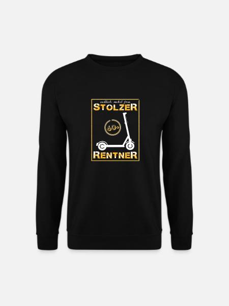 stolzer Rentner Scooter - Unisex Pullover - Schwarz