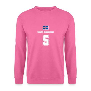 Island Trikot Nr.5 - Unisex Pullover - Pink - Vorne