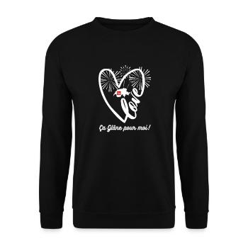 Série spéciale Fête Nationale Ça Glâne pour Moi - Sweat-shirt Unisexe - noir - Devant - Alina (178cm) & Michal (187cm)